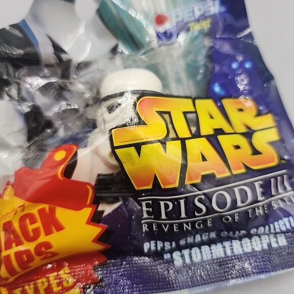 Star Wars 3 Piece Snack Clip Set Pepsi Japan Giveaway New 2005 R2D2 Chewy Stormt - Picture 5 of 9